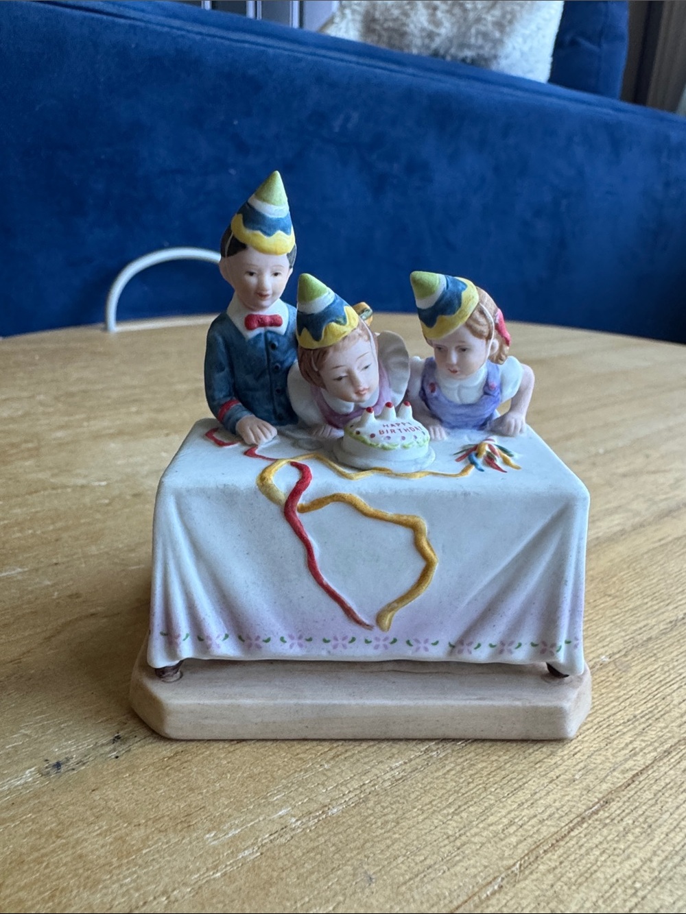 Vintage 1984 Norman Rockwell Birthday Party Porcelain Figurine